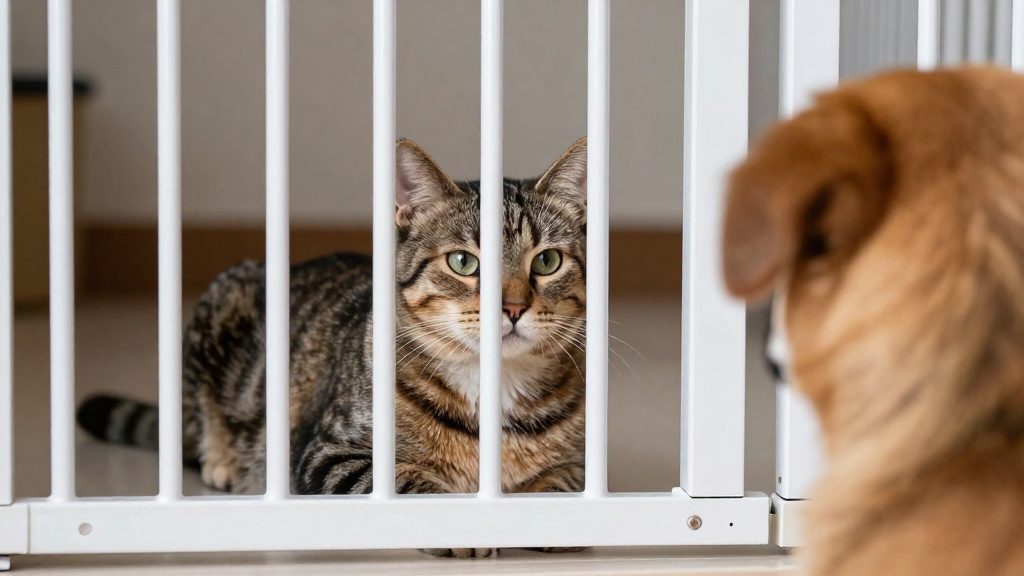 Como isolar o gato dos outros pets?