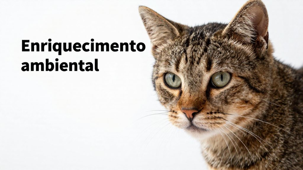 O que é enriquecimento ambiental para gatos?