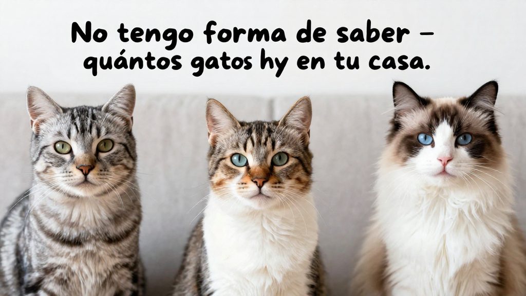 ¿Cuántos gatos hay en casa?