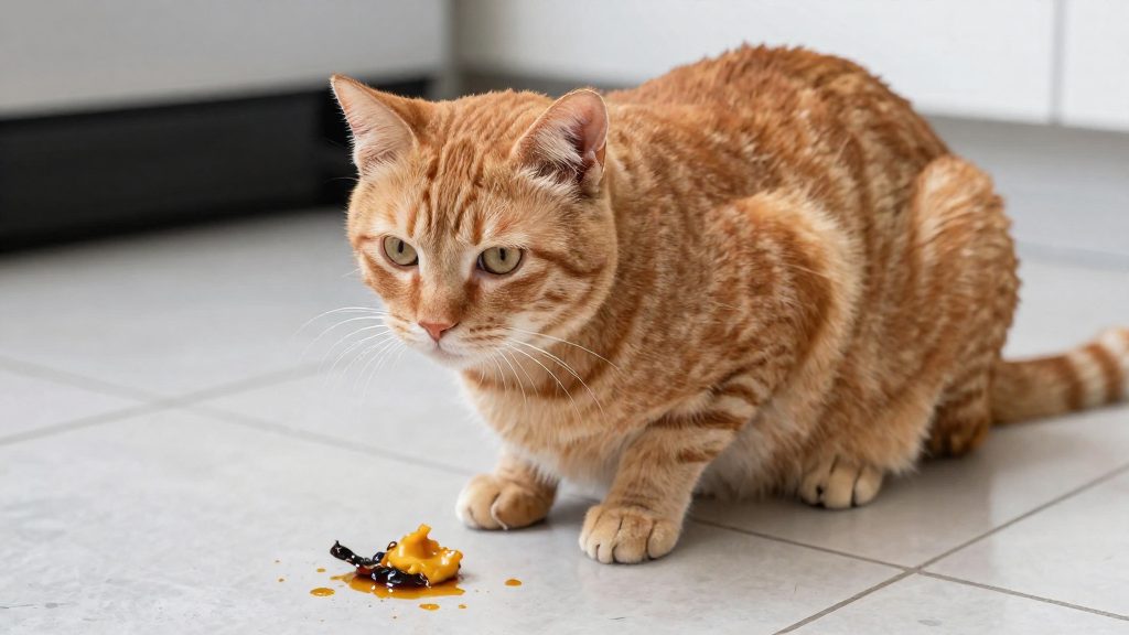 Vomissements du chat : quand s'inquiéter ?