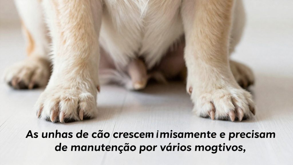 Por que as unhas do cachorro precisam de cuidado?