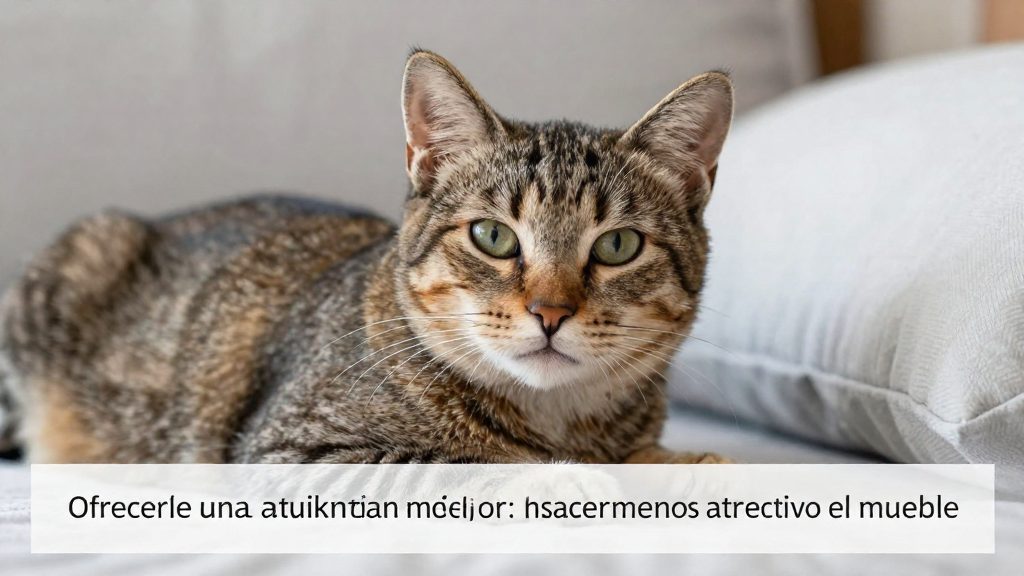 ¿Qué hacer si sigue arañando los muebles?