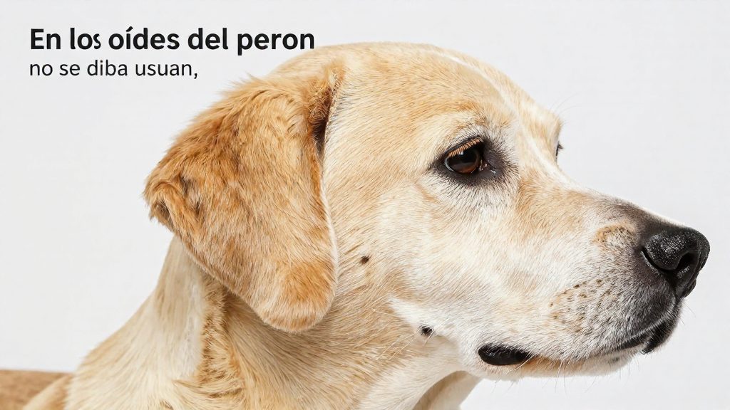 Qué no se debe usar en los oídos del perro