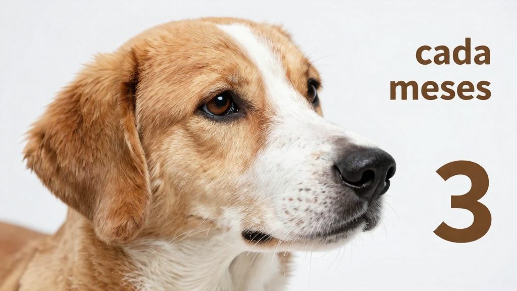 ¿Cada cuántos meses se desparasita a un perro adulto?