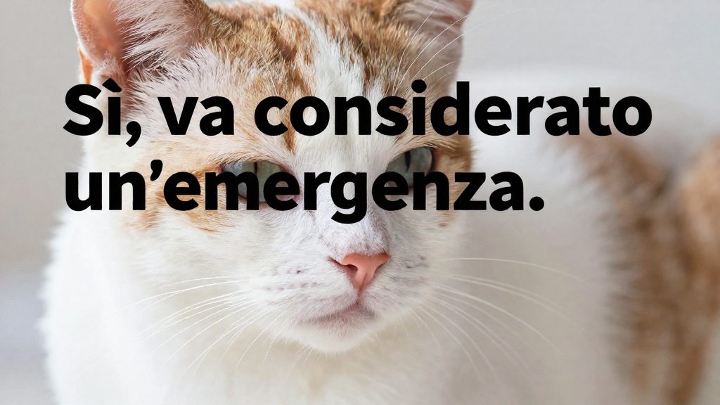 Gatto che non urina da ore: è un'emergenza?