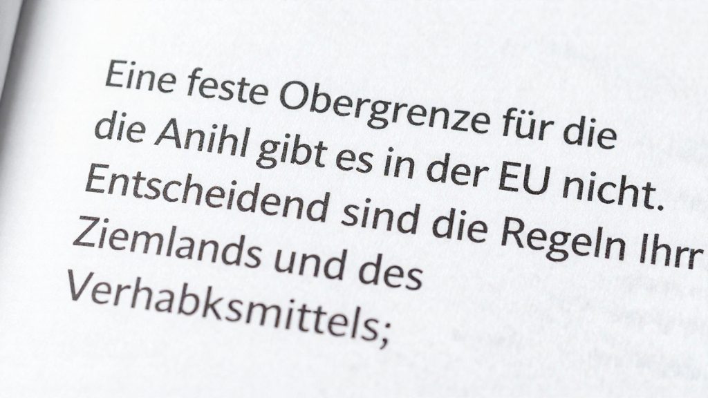 Wie viele Tiere darf ich mitnehmen?