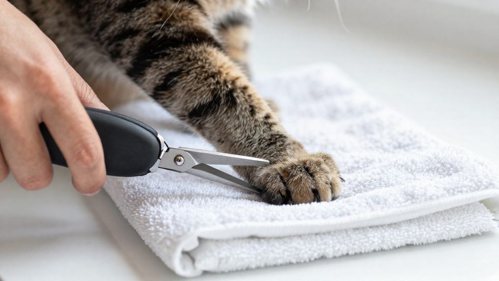 How to trim cat nails step by step