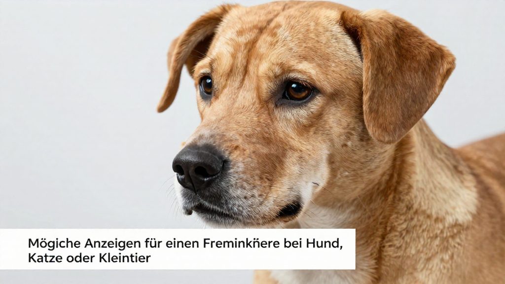 Welche Anzeichen deuten auf einen Fremdkörper hin?