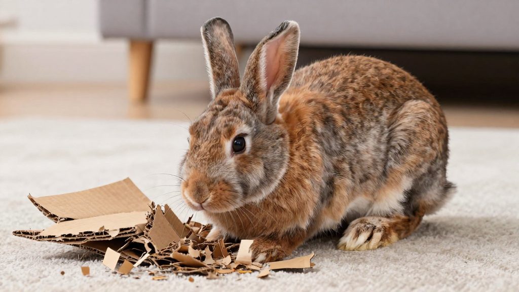 Can rabbits dig indoors?