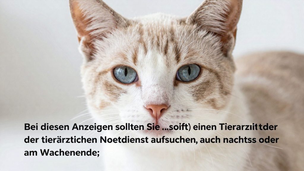 Wann muss ich sofort zum Tierarzt?