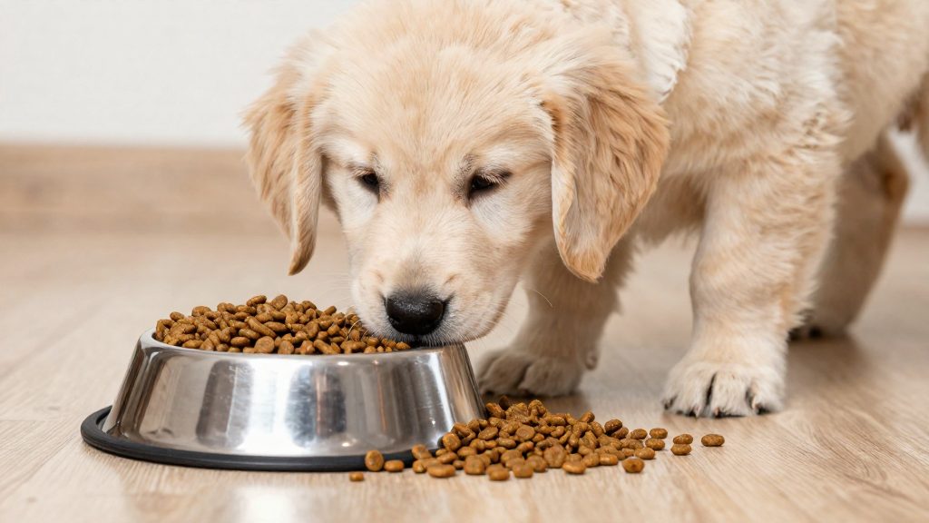 Pourquoi un aliment spécifique chiot