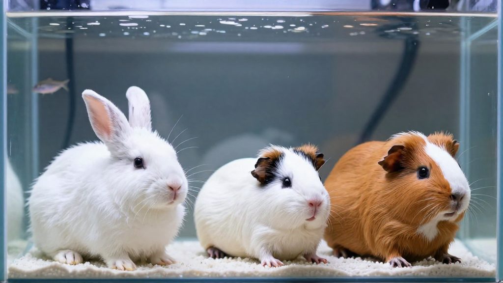 Mascotas pequeñas: peces, conejos y cobayas