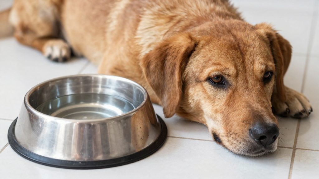 Como saber se o cachorro está desidratado?