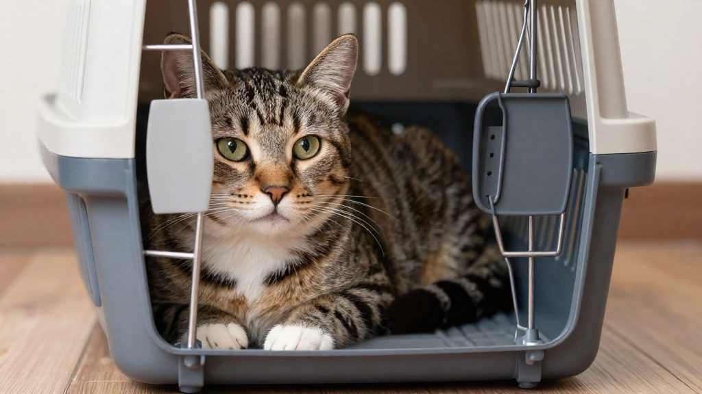 Como acostumar o gato à caixa antes da viagem