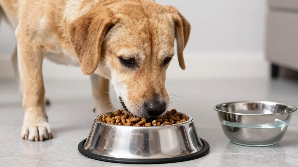 Futter, Wasser und Bademöglichkeit
